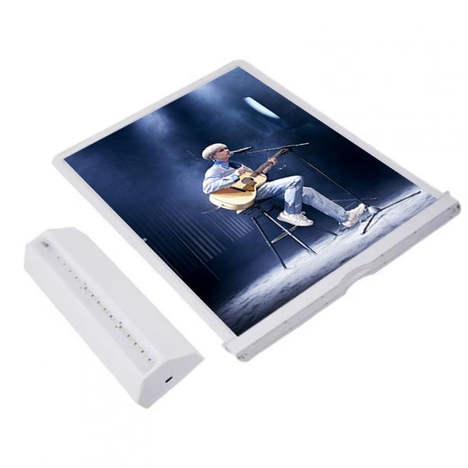 Customizable LED Desktop Menu Light Boxwith Rechargeable Battery for Tabletop Restaurant Advertising 0