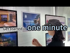 Wall Mounted Window Display Led Lighting Picture Frames Rectangular Crystal Light Box