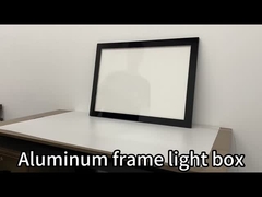 How to change the picture in the aluminum frame magnetic light box?