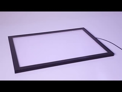 Ultra-thin, ultra-light aluminum frame light box with soft bright light, very attractive.