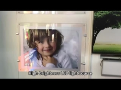 OEM Ultra-Thin Hanging Acrylic Crystal LED Advertising Light Box