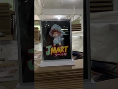 Rechargeable Wireless Desktop Display Double Side Advertising Light Box