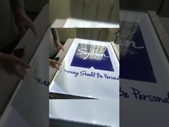 Ultra Slim Advertising Light Boxes Restaurant Shop Tempered Glass Led Light Box