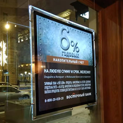 Buy Advertising Crystal Light Box 240V Led Sign Board For Restaurant Display online manufacture
