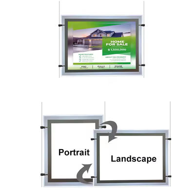 Buy CE Light Box Ad Real Estate Hanging Backlit Ultra Thin Crystal Light Box Display 5.76 Watt online manufacture