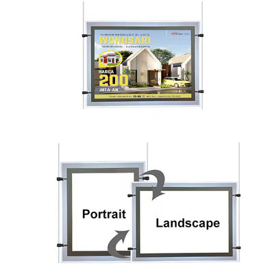 Buy Custom Backlit Lightbox Led Crystal Frame Ultra Slim Outdoor Advertising Light Box online manufacture