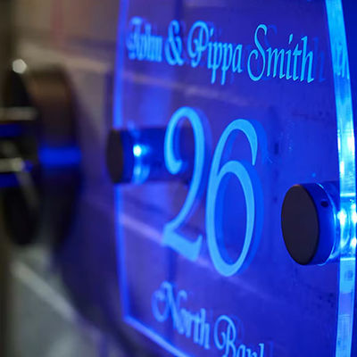 Buy Acrylic Backlit 3d Led Acrylic Signage Odm  Sign Outdoor Advertising Blue online manufacture