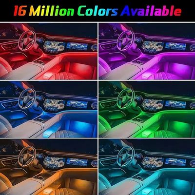 Buy Night Parties Led Ambient Lighting Car Four Mode Bluetooth Interior Car Ambient Lighting online manufacture