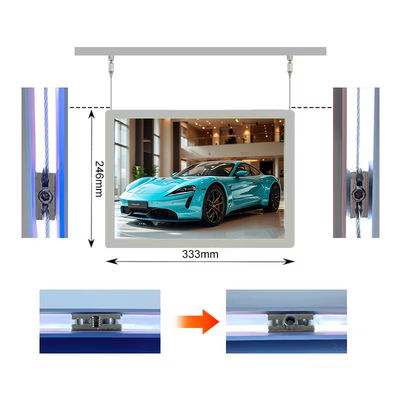 Buy Hanging A4 Light Box Menu Real Estate Display Slim LED Illuminated Advertising Light Box online manufacture