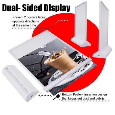 Buy Double-Sided LED Advertising Light Boxs A4 Rechargeable For Restaurant Menu online manufacture