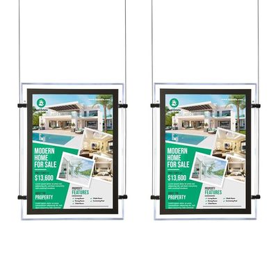 Buy Waterproof Real Estate Backlit Poster Advertising Hanging Slim Photo Picture Led  Light Box online manufacture