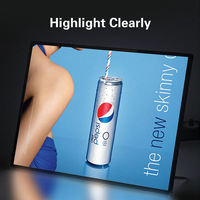 Buy Ultra-Thin Glass LED Light Box with High Definition Life Span 80000hrs Input Voltage DC12V DC24V online manufacture