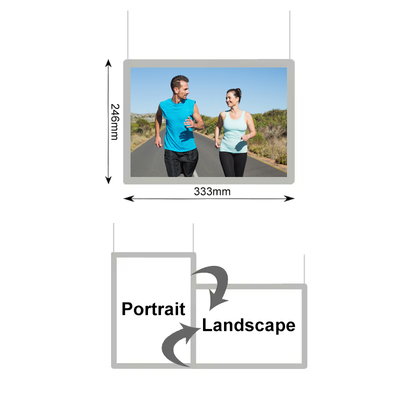 Buy Snap Frame Crystal Light Box A4 Size Crystal Window Display Hanging Lightbox online manufacture