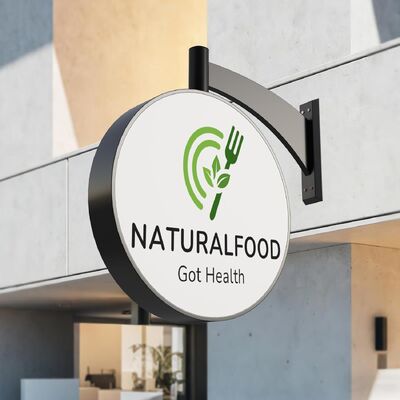 Buy Custom Double-Sided LED Lightbox Sign with Aluminum Alloy Frame and Motor-Controlled Rotation online manufacture