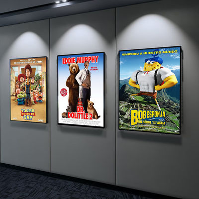 Movie Poster Light Box Aluminum Frame Ultra Thin Advertising Commercial Light Box