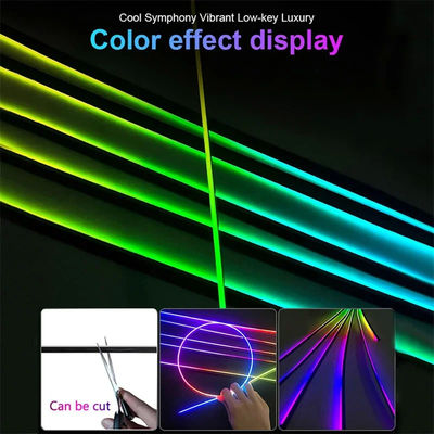 18 In 1 Auto Ambient Lighting Light Neon Exterior Strip 96MHz RGB Car Atmosphere Lights