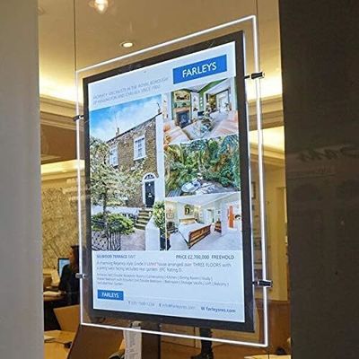 Window Hanging Display Crystal Acrylic Light Box 