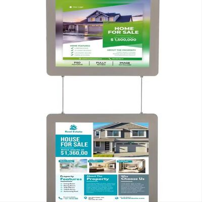 Oem Led Double Side Ultra Thin Backlit Light Box Advertising Poster