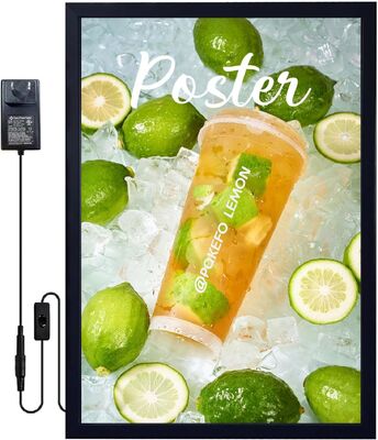 Durable Aluminum Frame LED Movie Poster Frame with Ultra Thin 18mm Design and Safety UL/cUL Listed for Advertising Light Box