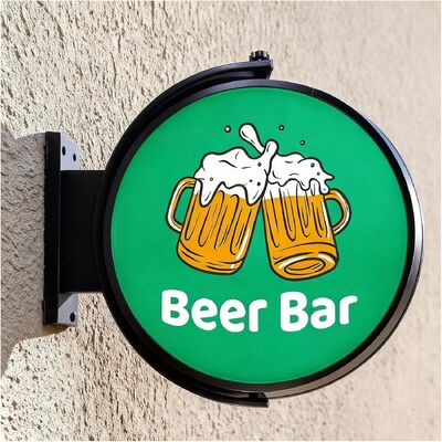 Custom LED Projecting Light Box  360° Rotating Sign